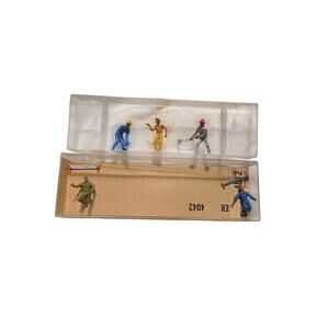 Preiser HO Scale 4042 Standard Construction Workers 5 Figures Made in Germany